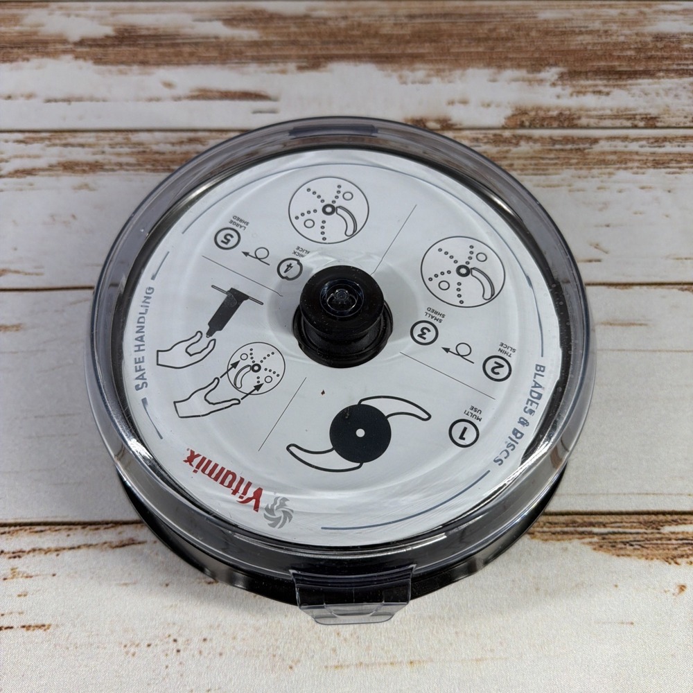 Vitamix Food Processor Attachment Reversible Shred Thick Slice Disc Blades